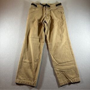 PrAna Men’s Vintage 90s Carpenter Pants Size S Tan Cotton Loose Fit Made‎ in USA